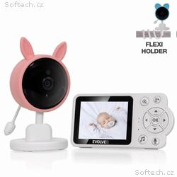 EVOLVEO Baby Monitor N3, dětská video-chůvička, Rů