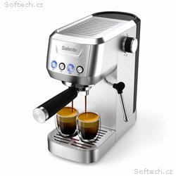 Salente Coffio, pákový kávovar, nerez