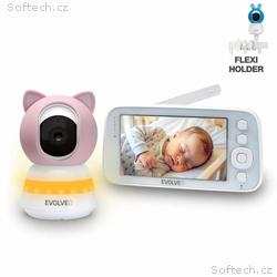 EVOLVEO Baby Monitor N5 - Set videochůvičky s 360°