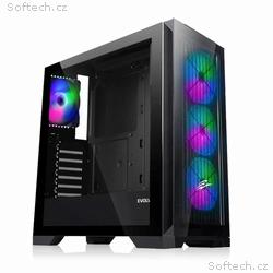 EVOLVEO Ptero Q2G, ATX, 4x ARGB, čelní+boční