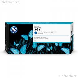 HP Ink Cartridge 747, Chromatic Blue, 300 ml