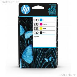 HP 932 Black, 933 CMY Original Ink Cartridge 4-Pac