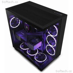 NZXT skříň H9 Flow dvoukomorová ATX, 4x120mm fan, 