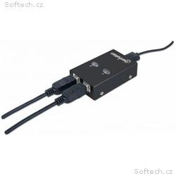 MANHATTAN USB 2.0 přepínač 2:1 (switch, 1 zařízení
