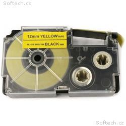 Xerox kompatibilní páska s Casio XR-12YW1, 12mm x 