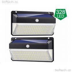 Venkovní sol. LED světlo s pohyb. senz.M328SET-2ks