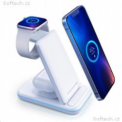 3mk nabíjecí stojánek - Hyper Wireless Charger 3w1
