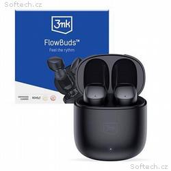 3mk bezdrátová stereo sluchátka FlowBuds, nabíjecí