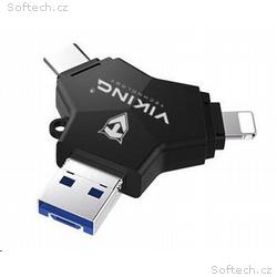 Viking USB Flash disk 3.0 4v1 s koncovkou Lightnin