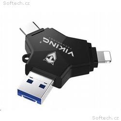 Viking USB Flash disk 3.0 4v1 s koncovkou Lightnin