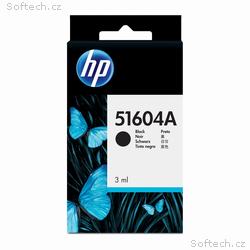 HP Black 3 ml Plain Paper Print Cart, 51604A