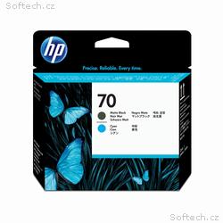 HP 70 Black matte + Cyan DJ Printhead, C9404A