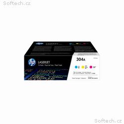 HP 304A CMY 3-pack LJ Toner Cart, CF372AM (2,800, 