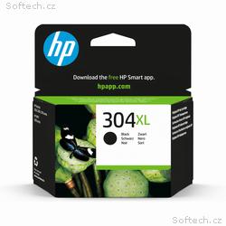 HP Ink Cartridge 304XL, Black, 300 stran