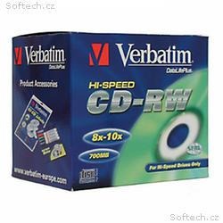 VERBATIM CD-RW(10-Pack), Jewel, 12x, 700MB