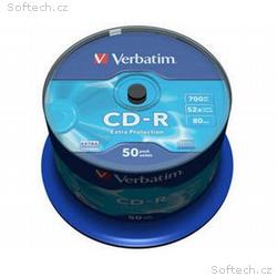 VERBATIM CD-R(50-Pack)Spindle, Extra Protection, D