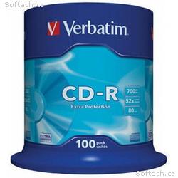 VERBATIM CD-R(100-Pack)Spindle, EP, DL, 52x, 700MB