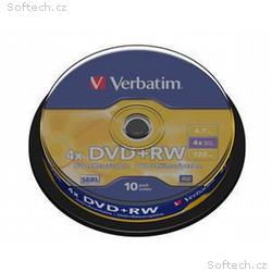 VERBATIM DVD+RW(10-Pack)Spindle4x, DLP, 4.7GB