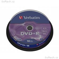 VERBATIM DVD+R(10-Pack)Spindle, General Retail, 16