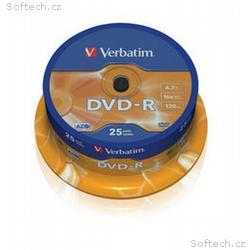 VERBATIM DVD-R(25-Pack)Spindle, General Retail, 16