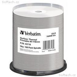 VERBATIM CD-R(100-Pack)Spindle, AZO, 52x, 700MB, T