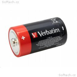 VERBATIM Alkalické baterie D, 2 PACK, LR20