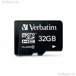 VERBATIM MicroSDHC karta 32GB Premium, U1