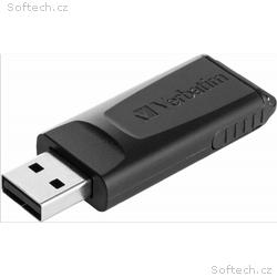 VERBATIM Flash Disk 64GB Store "n" Go Slider, čern