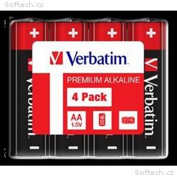 VERBATIM Alkalické baterie AA, 4 Pack - Shrink
