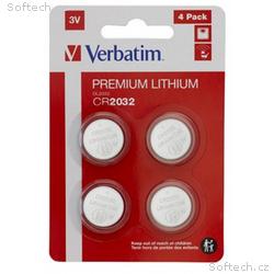 VERBATIM Lithium baterie CR2032 3V 4ks v balení