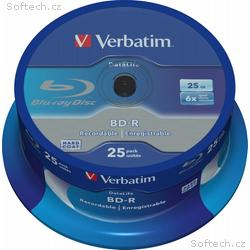 VERBATIM BD-R SL Datalife (25-pack)Blu-Ray, Spindl