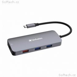 VERBATIM Hub USB-C Pro Multiport 9 Port, 3x USB 3.