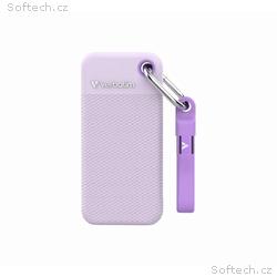 VERBATIM Pocket SSD 1TB, USB-C 3.2 Gen 2, fialová 