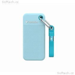VERBATIM externí SSD 1TB Pocket SSD, USB-C, Modrá