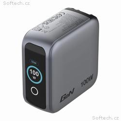 VERBATIM Mini GaN Nabíječka s displejem 100W, 2xUS