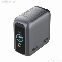 VERBATIM Mini GaN Nabíječka s displejem 140W, 3xUS