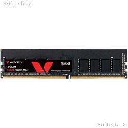 VERBATIM UDIMM DDR4 16GB 3200MHz 1,2V Single Pack 