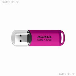 ADATA Flash Disk 32GB C906, USB 2.0, růžová