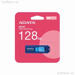 ADATA Flash Disk 128GB UC300, USB-C 3.2, modrá