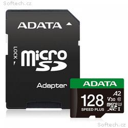 ADATA MicroSDXC karta 128GB Speed Plus, U3, C10, A