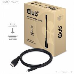 Club3D Kabel Micro HDMI na HDMI 2.0 4K60Hz UHD, (M