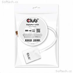 Club3D Adaptér aktivní DisplayPort na VGA (M, F), 