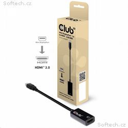 Club3D Adaptér aktivní mini DisplayPort 1.4 na HDM