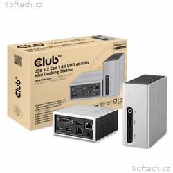 Club3D Mini dokovací stanice USB 3.2 4K30Hz UHD (H