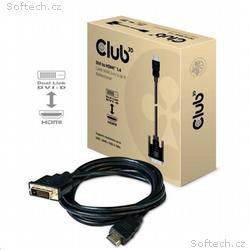 Club3D Kabel DVI-D na HDMI 1.4 (M, M), 2m
