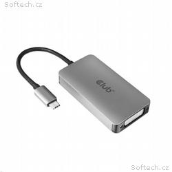 Club3D Adaptér aktivní USB Type C na DVI-I Dual Li