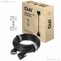 Club3D kabel DVI-D Dual Link (24+1), 10m, Bidirect