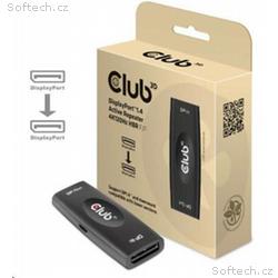 Club3D Adaptér aktivní DisplayPort 1.4 Repeater 4K