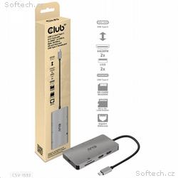 Club3D Dokovací stanice 8v1 USB 3.2 typ C (2xHDMI,