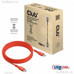 Club3D kabel USB-C, Oboustranný USB-IF Certifikova